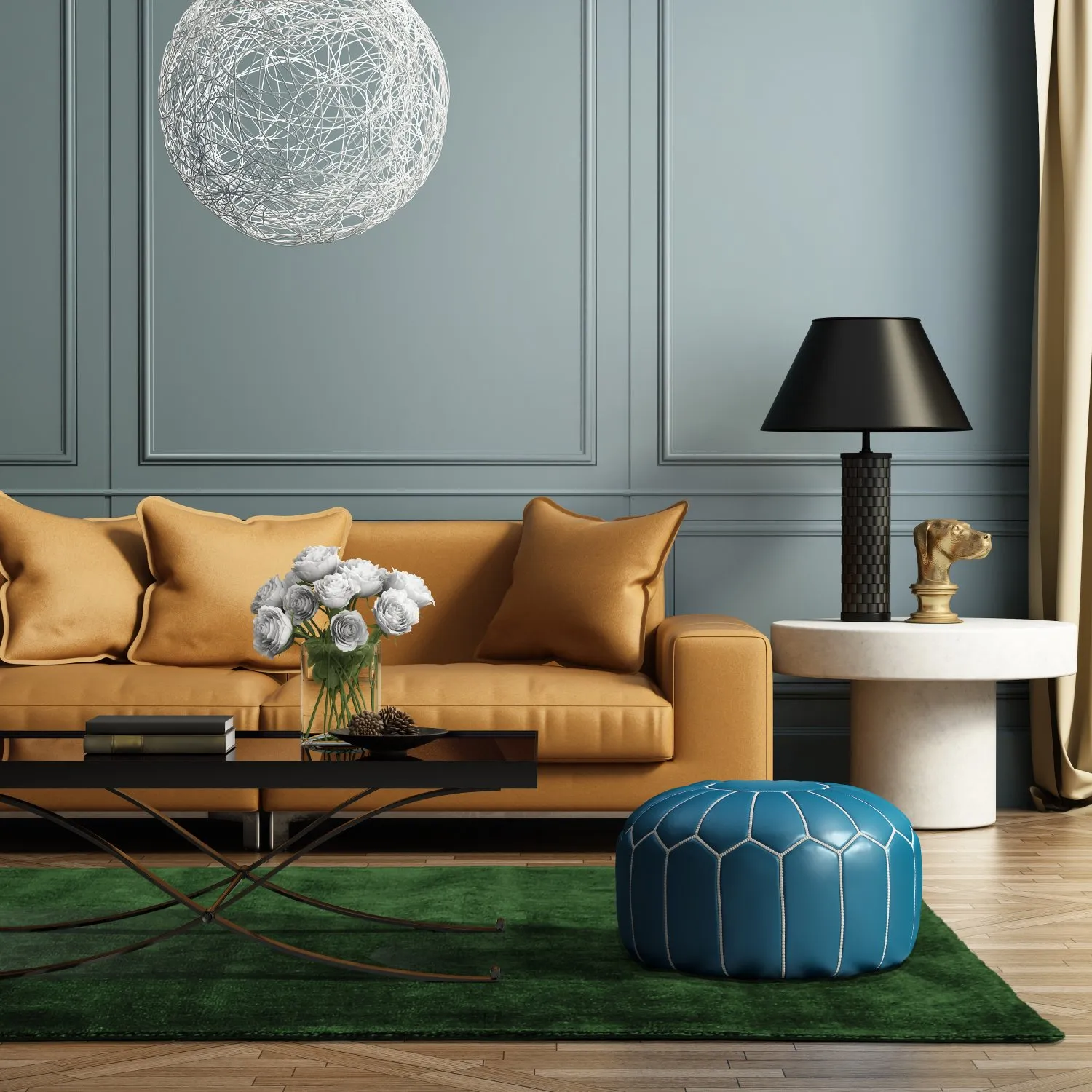 Recycled PET with viscose look (grøn)