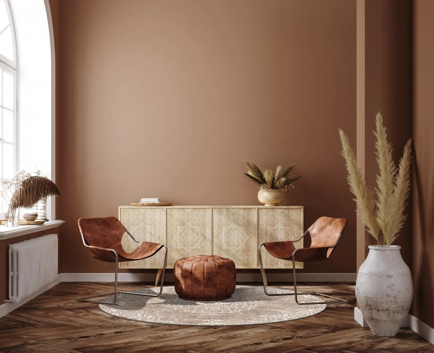 Rundt tæppe - Milazzo (beige)