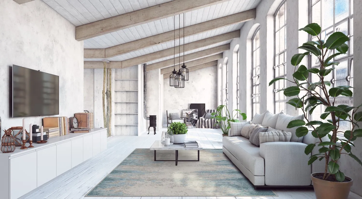 Wilton-tæppe - Zarzi (blå)