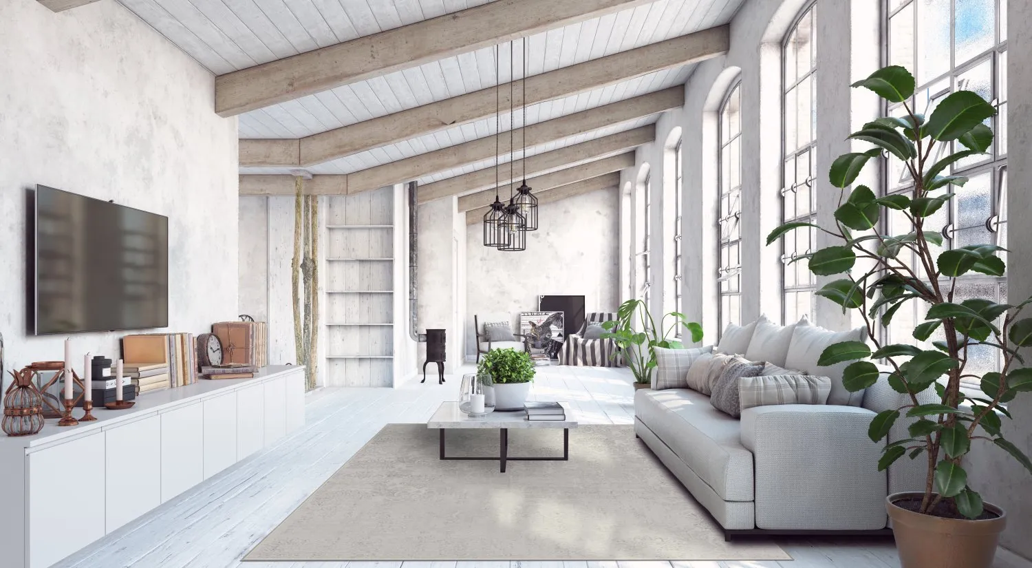 Wilton-tæppe - Abyar (grå)