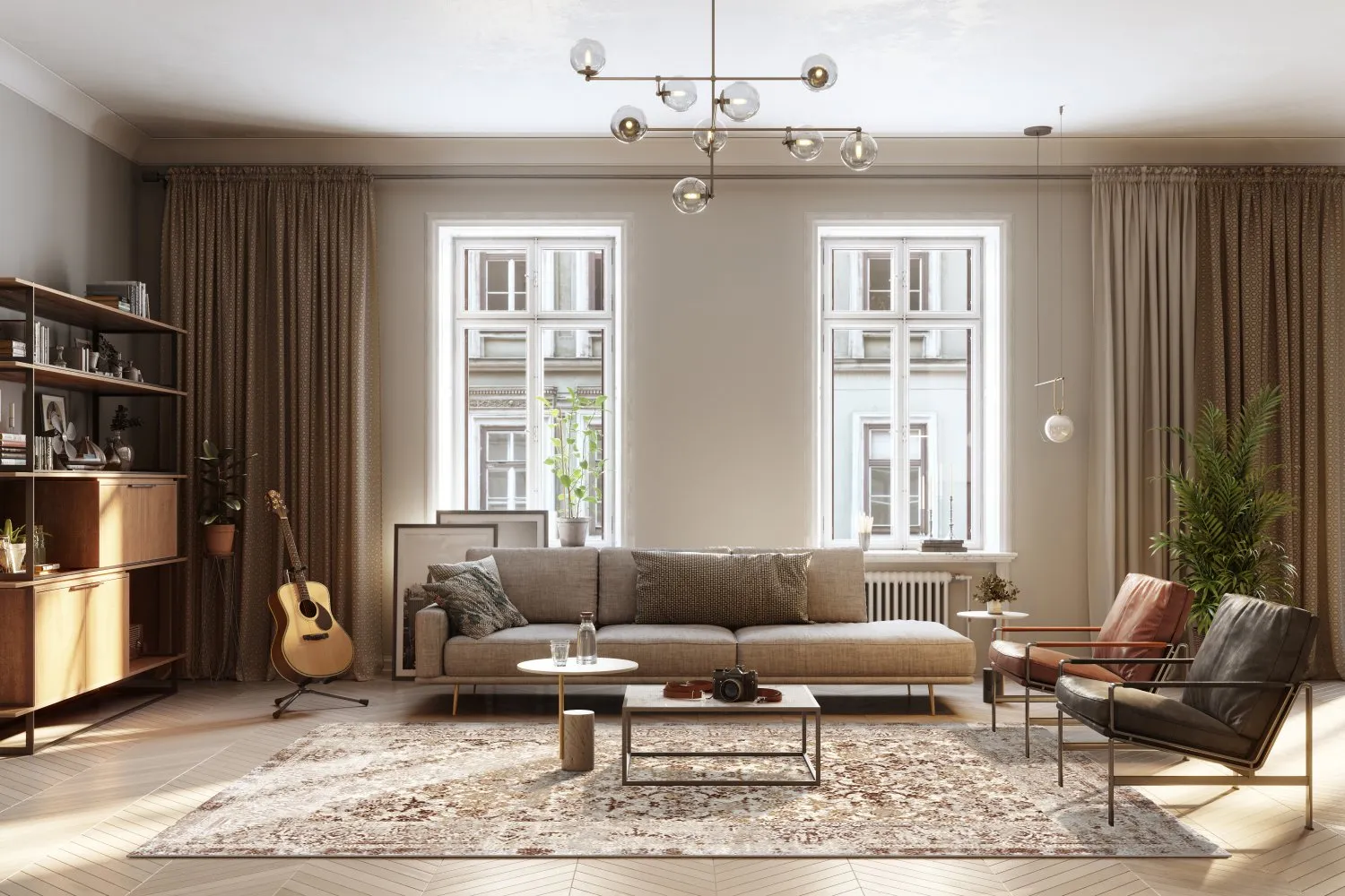 Wilton-tæppe - Denizli (beige)