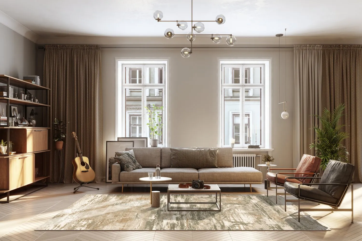 Wilton-tæppe - Ben Arous (grøn)