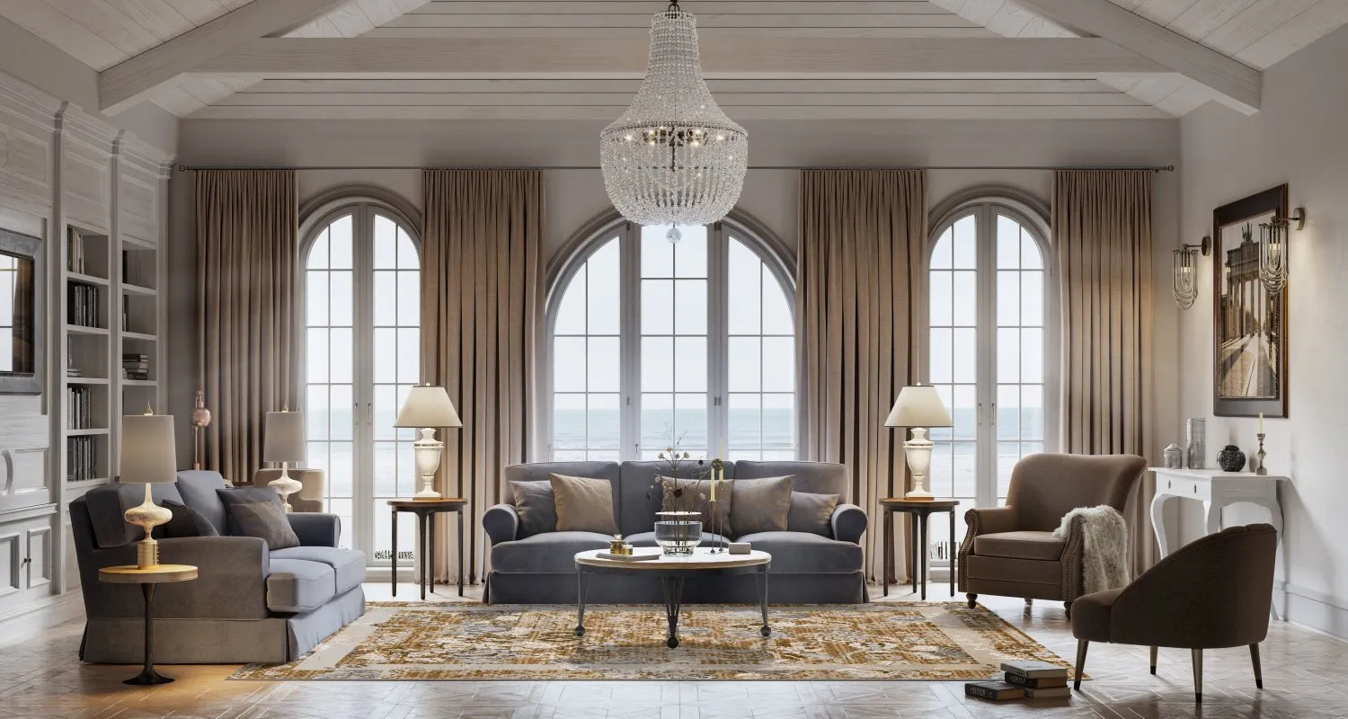 Wilton-tæppe - Lefkada (brun/multi)