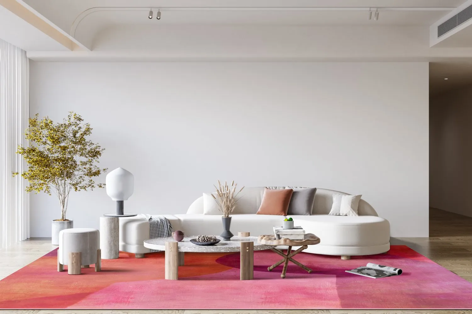 Wilton-tæppe - Lazio (lyserød)