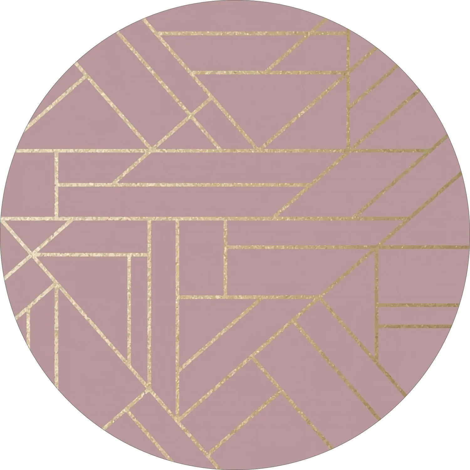 Rundt tæppe - Marino (lyserød)