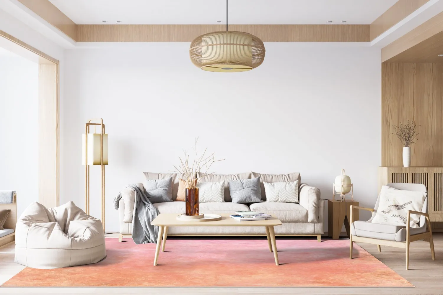 Wilton-tæppe - Baden (lyserød)