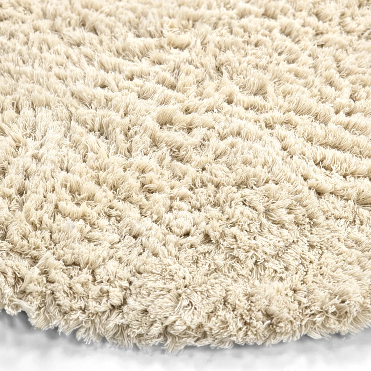 Rundt tæppe - Aliste Wool Shaggy (alabaster gleam)