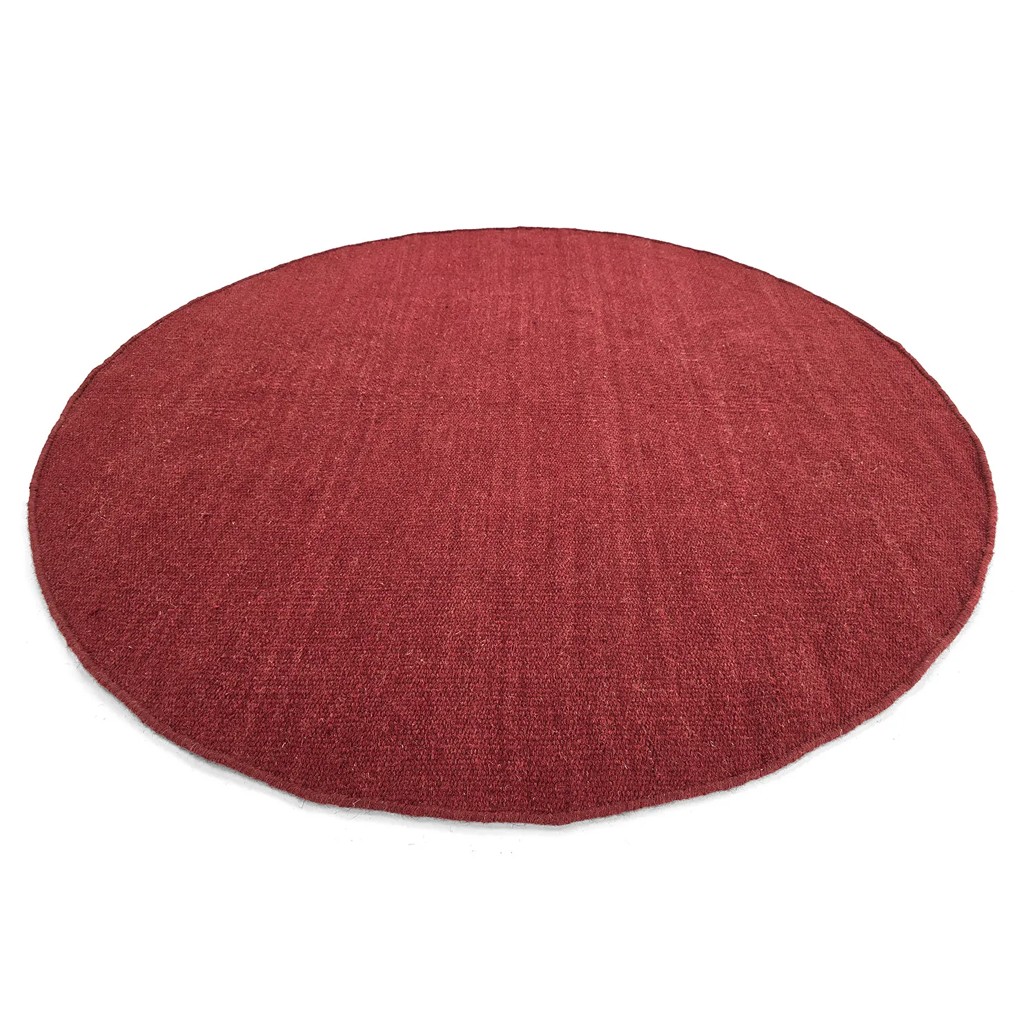 Rundt tæppe - Hamilton (dyb rød)