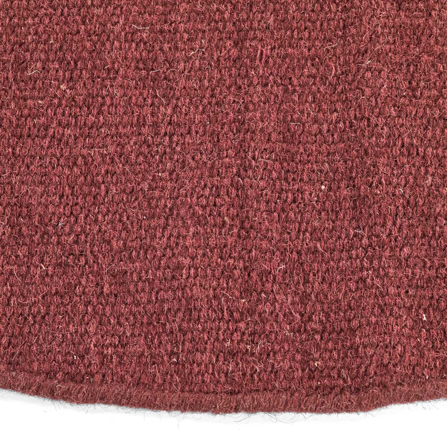 Rundt tæppe - Hamilton (dyb rød)