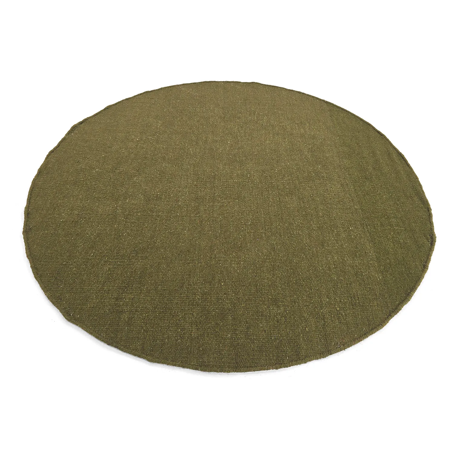 Rundt tæppe - Hamilton (mosgrøn)