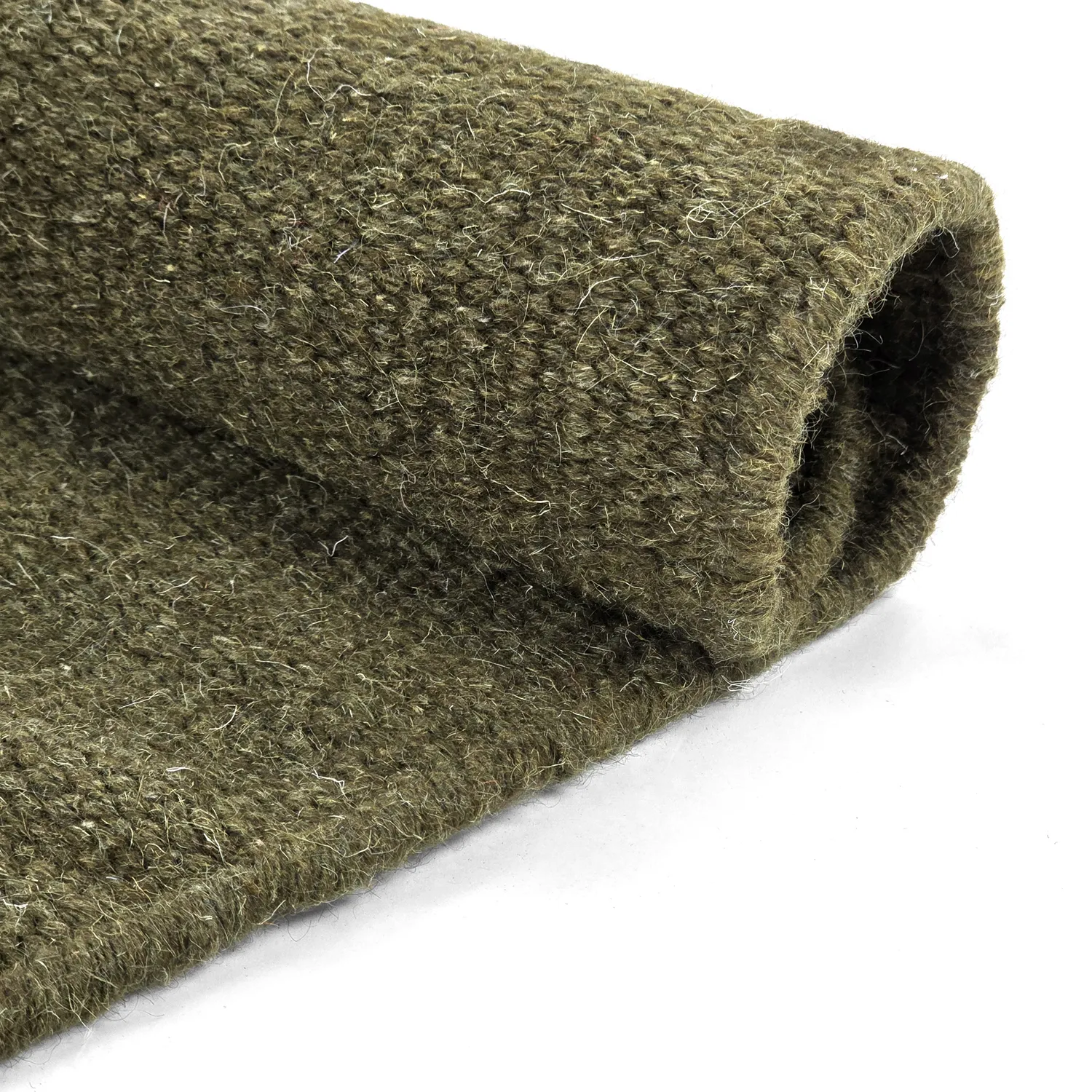 Rundt tæppe - Hamilton (mosgrøn)