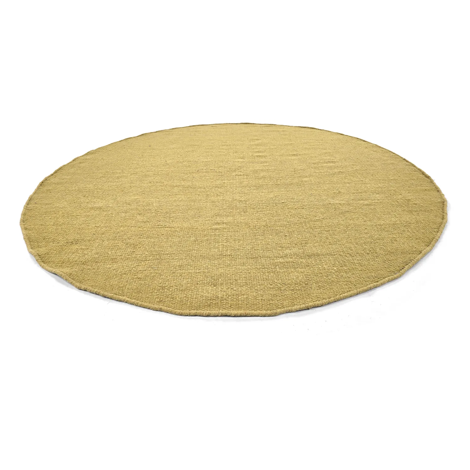 Rundt tæppe - Hamilton (mustard)