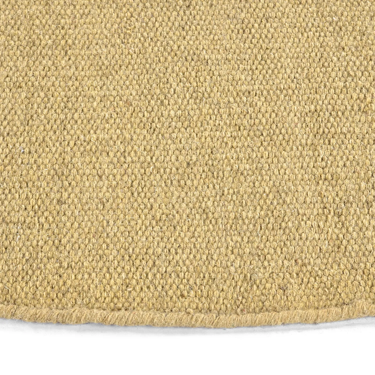 Rundt tæppe - Hamilton (mustard)