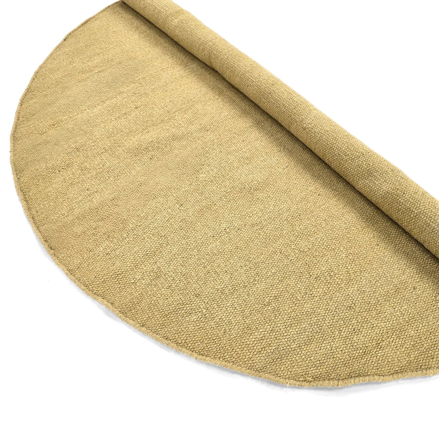 Rundt tæppe - Hamilton (mustard)