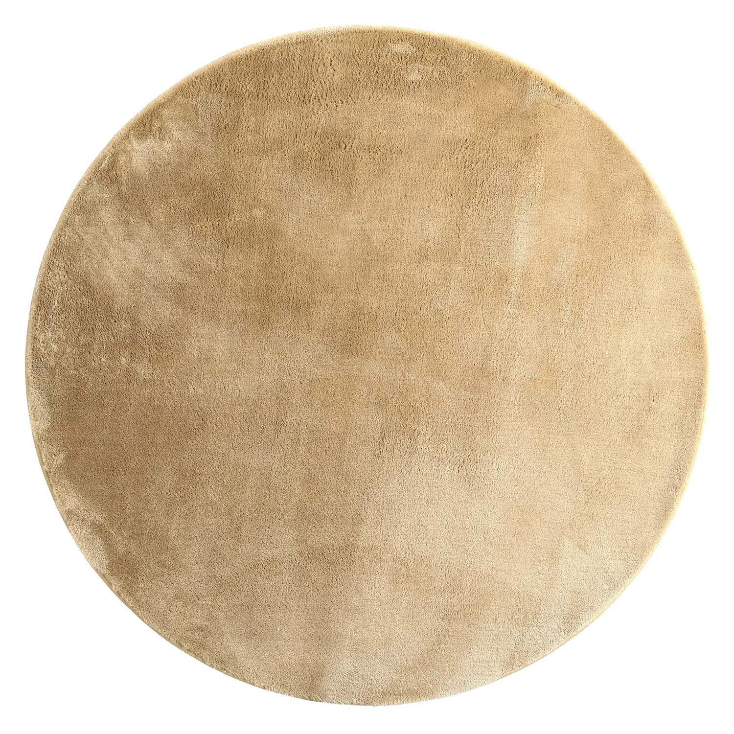Runde tæpper - Aranga Super Soft Fur (mørk beige)