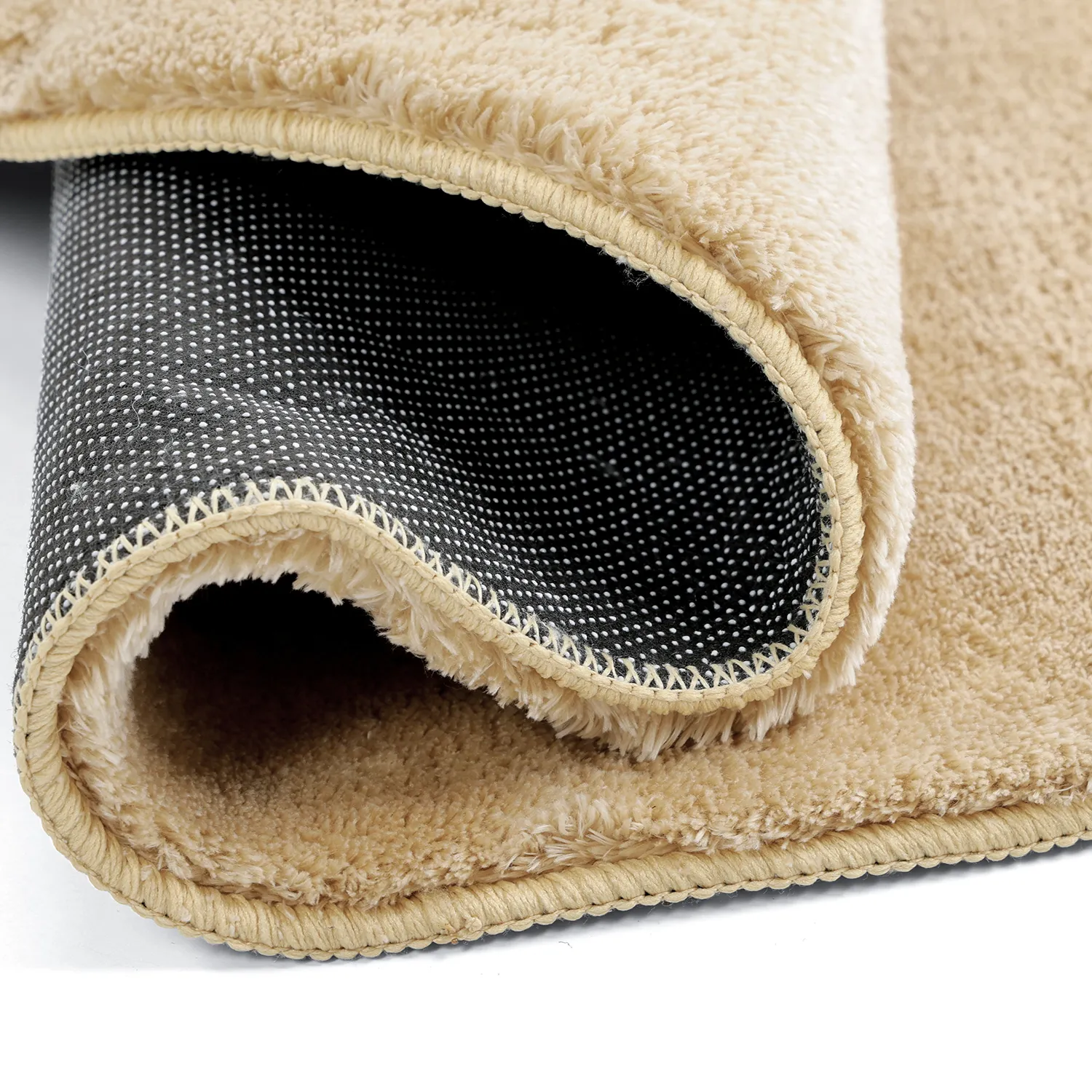 Runde tæpper - Aranga Super Soft Fur (mørk beige)