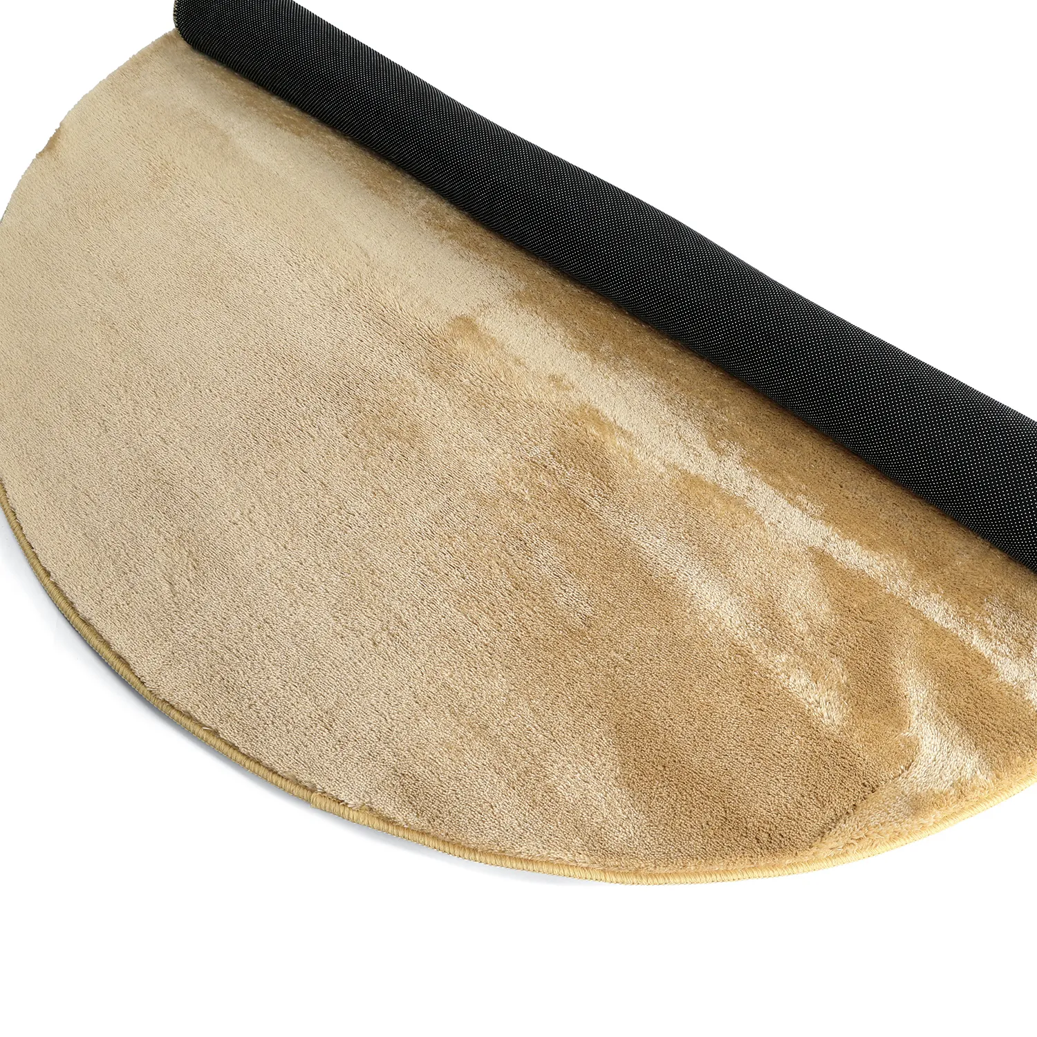 Runde tæpper - Aranga Super Soft Fur (mørk beige)