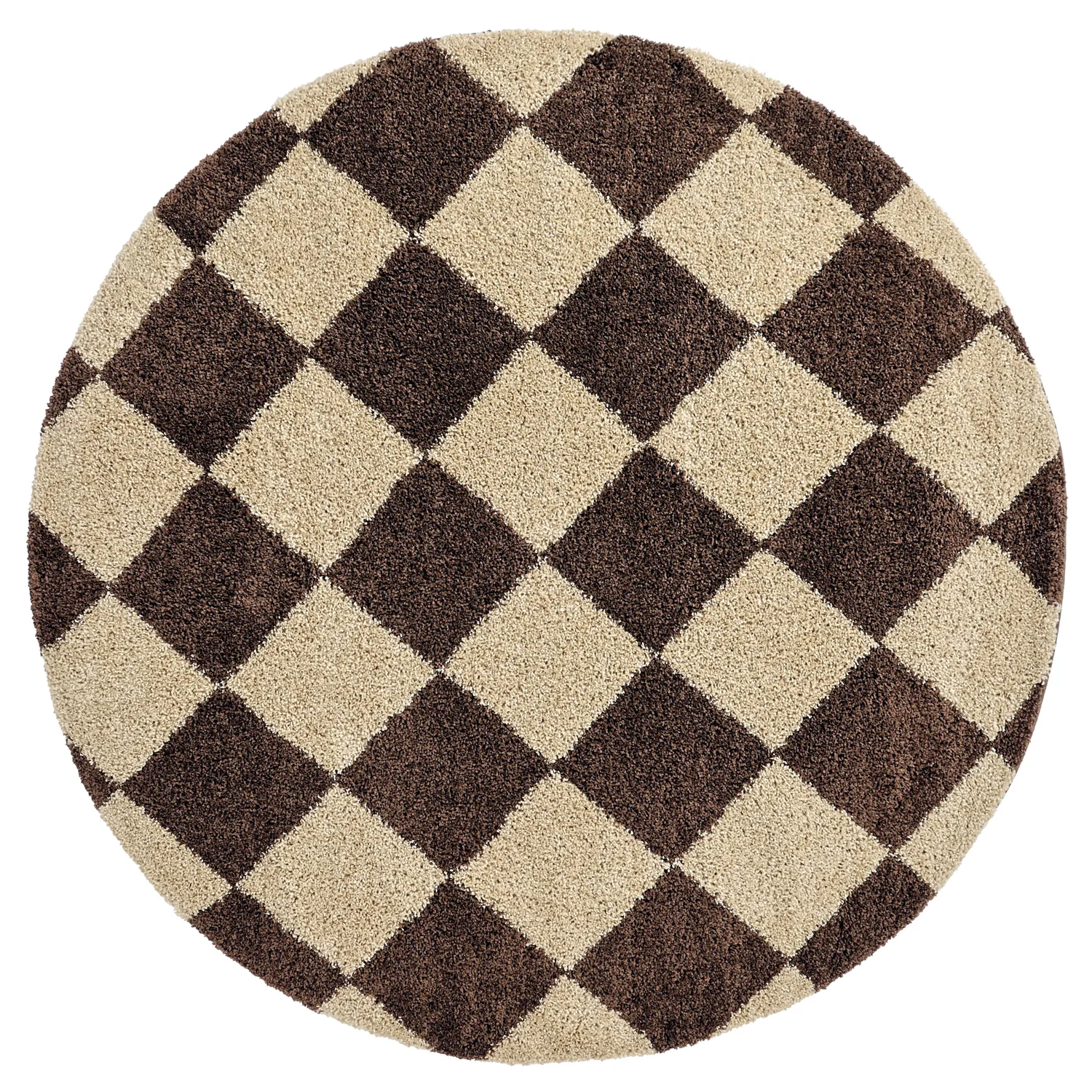 Runde tæpper - Albi (brun/beige)