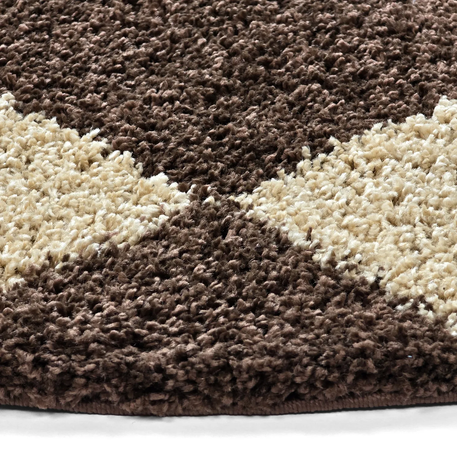 Runde tæpper - Albi (brun/beige)