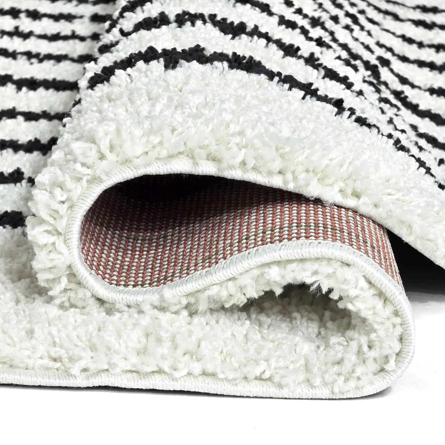 Runde tæpper - Cluny (hvid/sort)