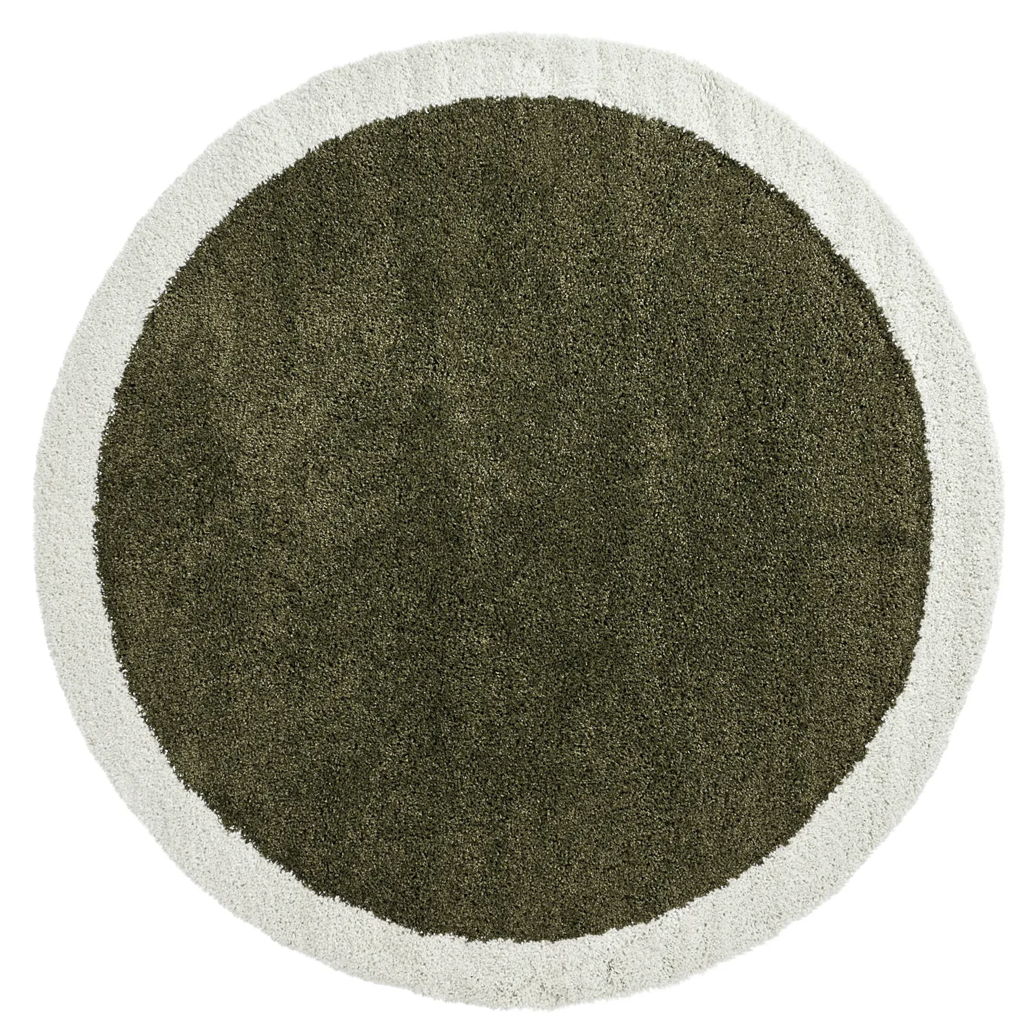 Runde tæpper - Conques (grøn/hvid)