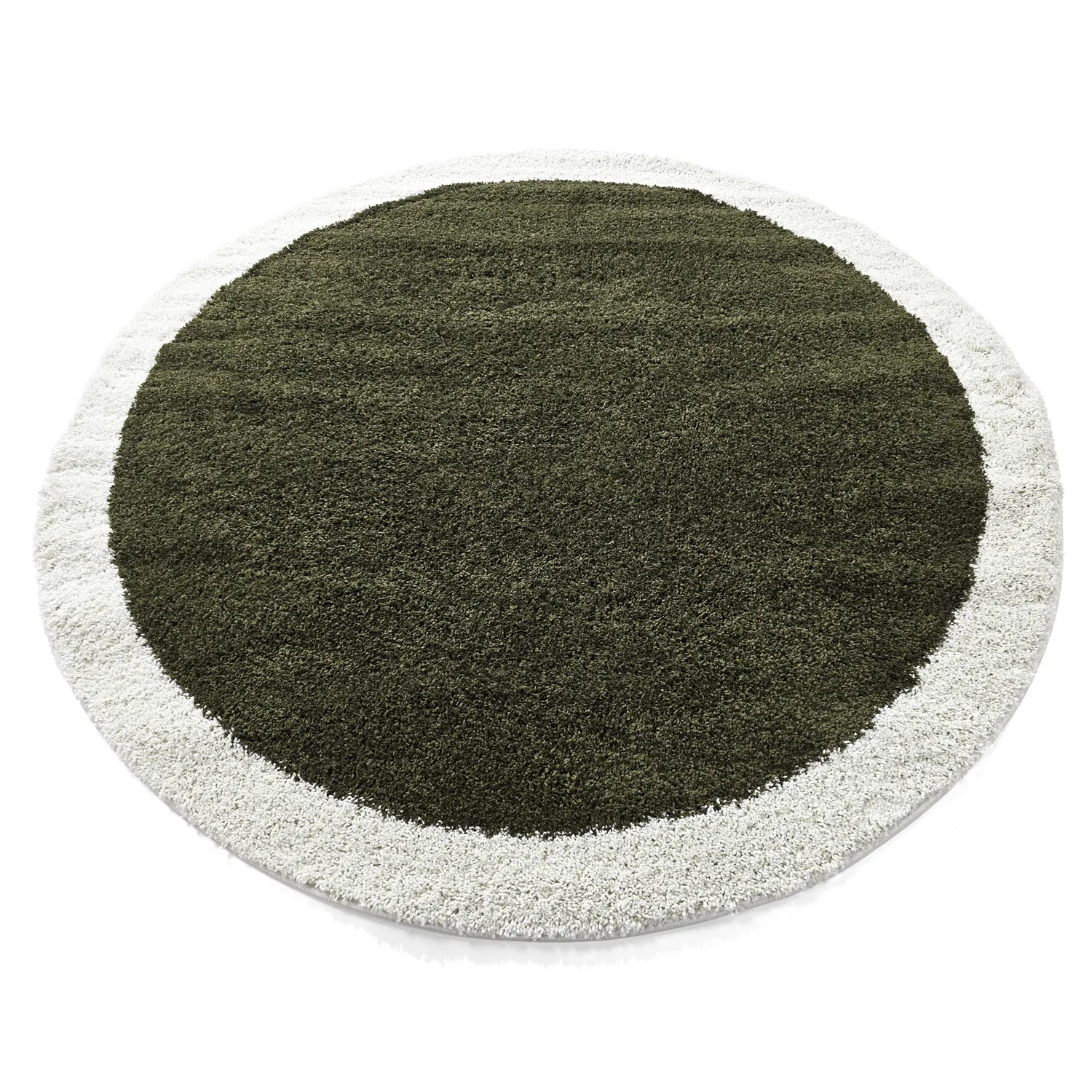 Runde tæpper - Conques (grøn/hvid)