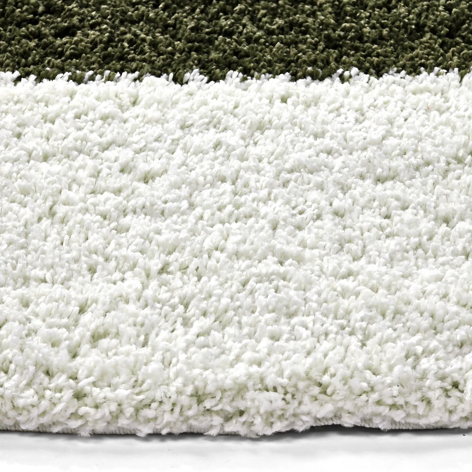 Runde tæpper - Gordes (grøn/hvid)