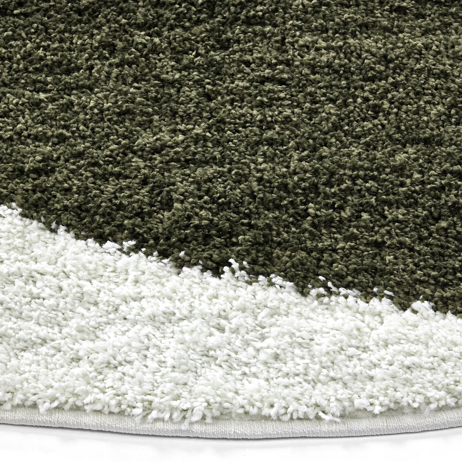 Runde tæpper - Sanghar (hvid/orange/grøn)