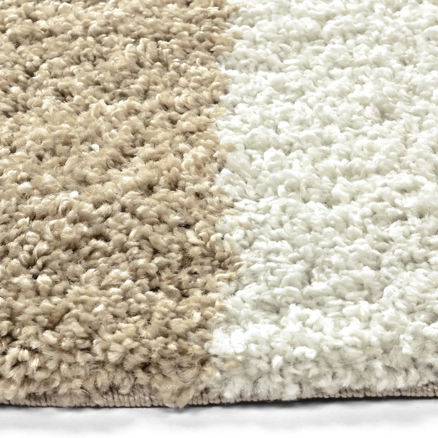 Runde tæpper - Tamri (beige/hvid)