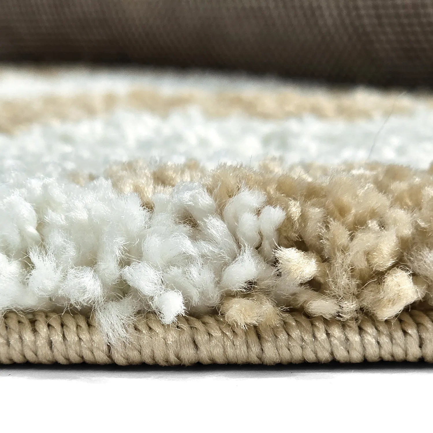 Runde tæpper - Tamri (beige/hvid)