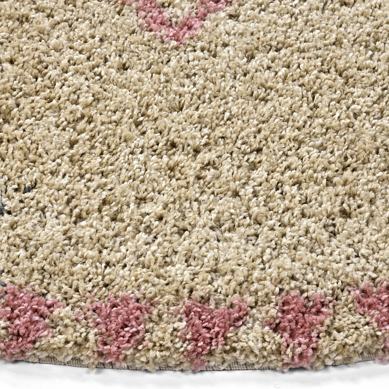 Runde tæpper - Tiznit (beige/pink)