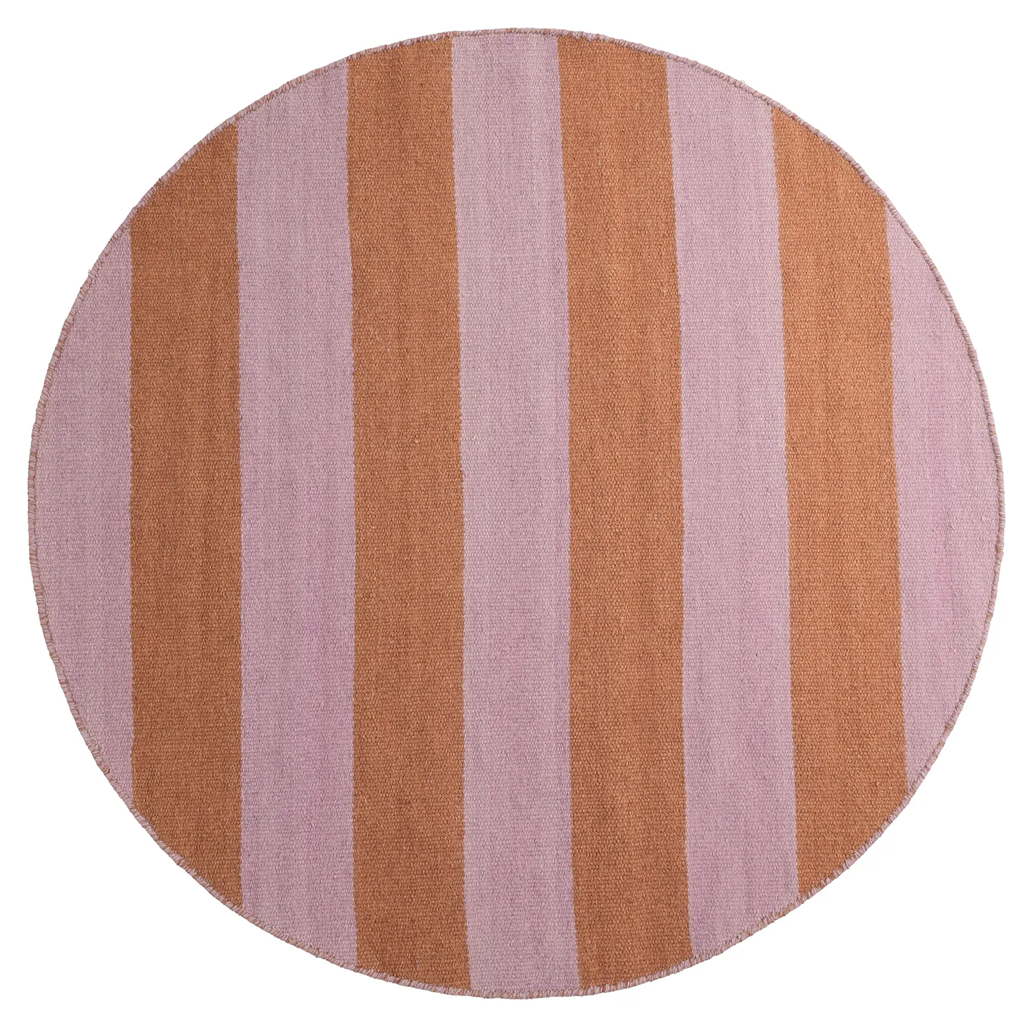 Rundt tæppe - Garine (orange/pink)