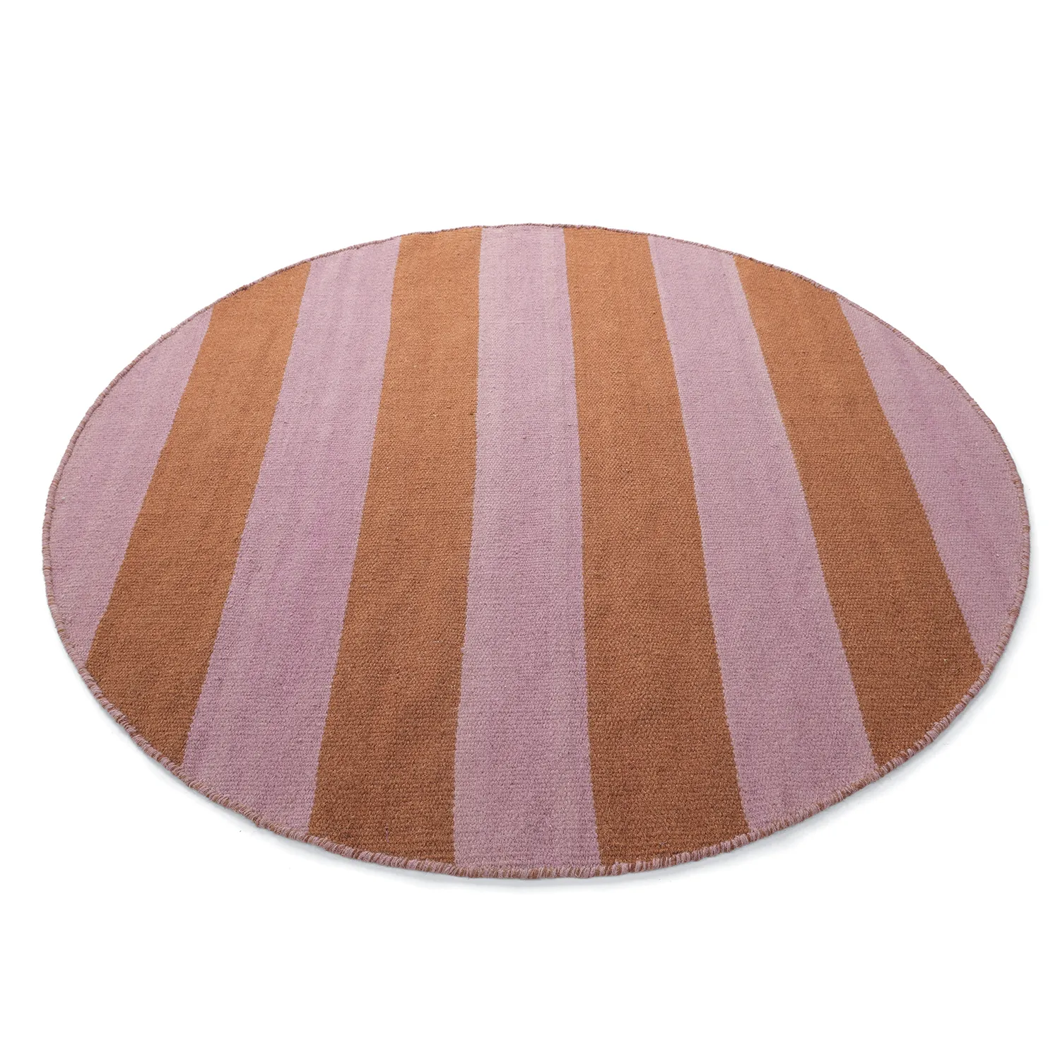 Rundt tæppe - Garine (orange/pink)