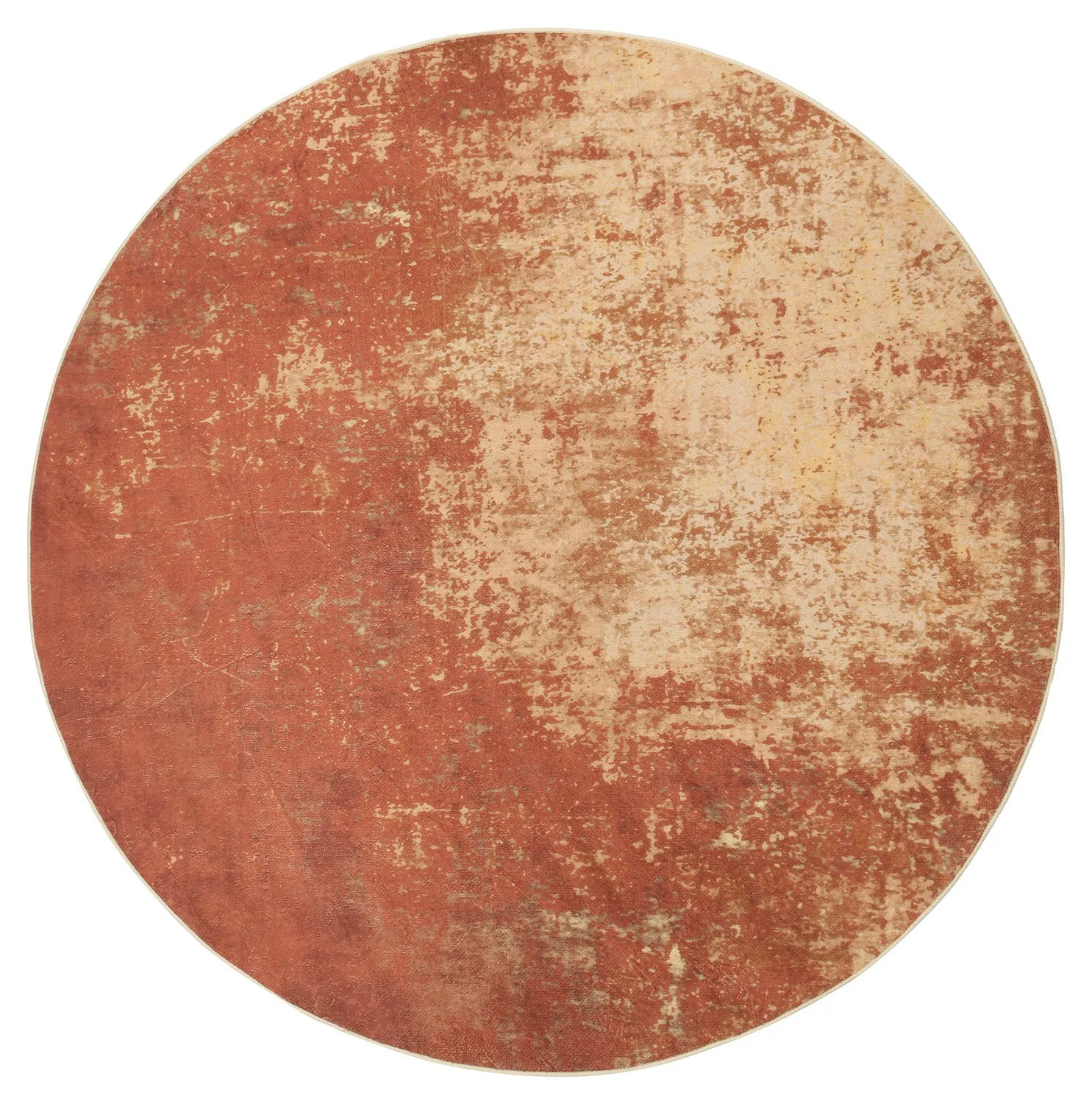 Rundt tæppe - Lynton (terra cotta)