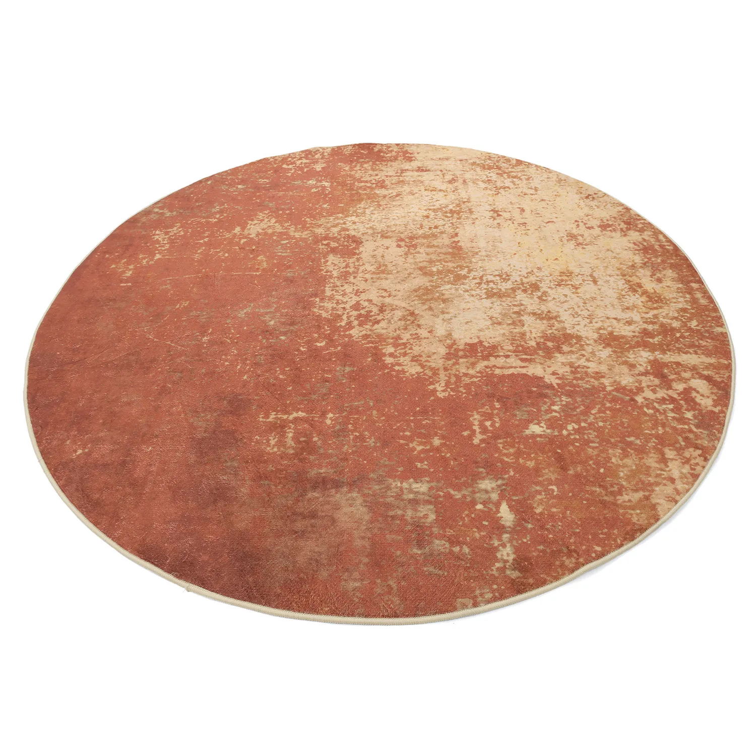 Rundt tæppe - Lynton (terra cotta)