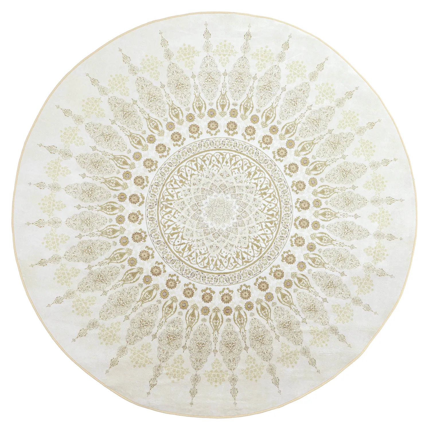Rundt tæppe - Sandrigo (beige)