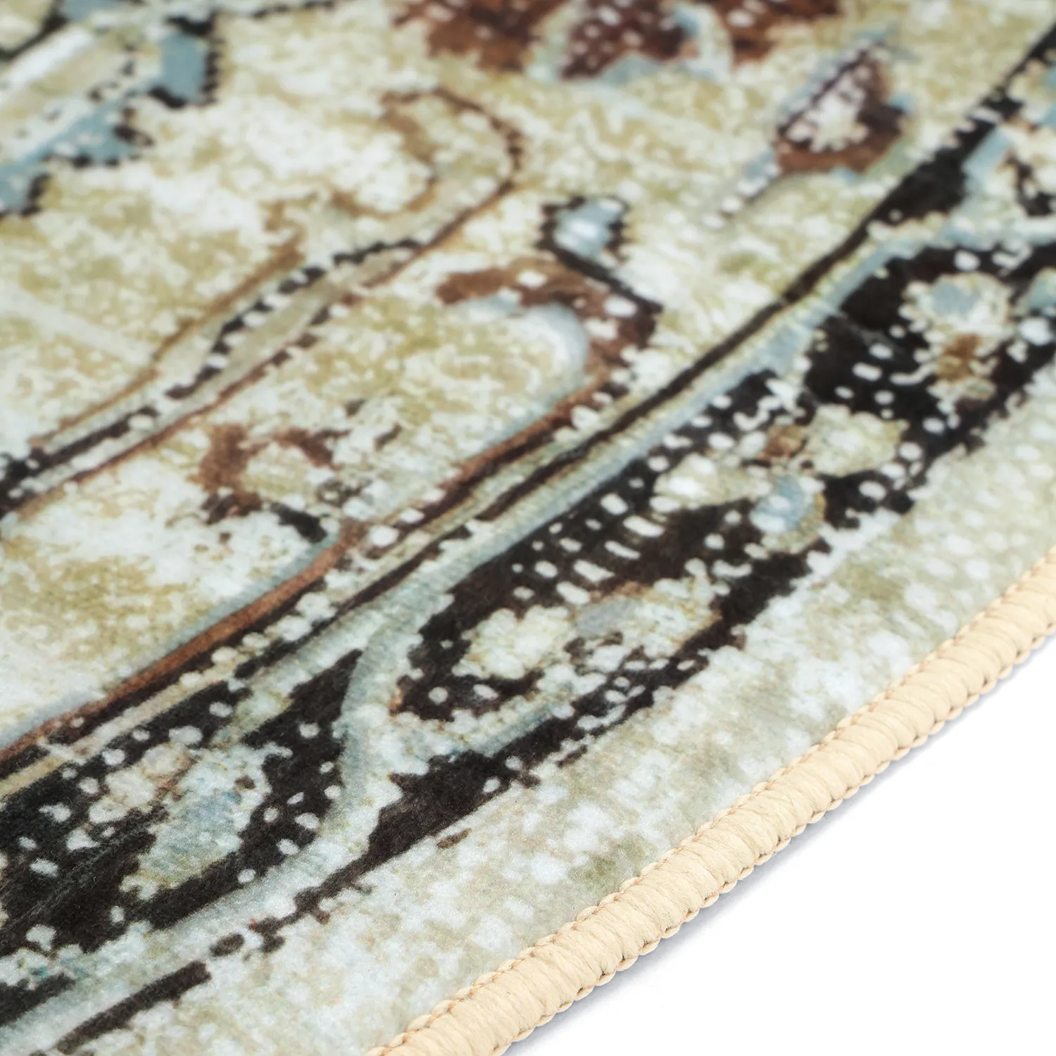 Rundt tæppe - Siliana (beige)