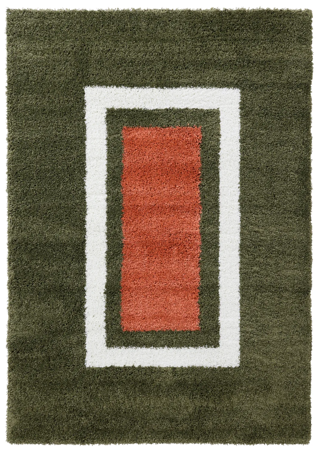 Ryatæpper - Alsace (grøn/hvid/orange)