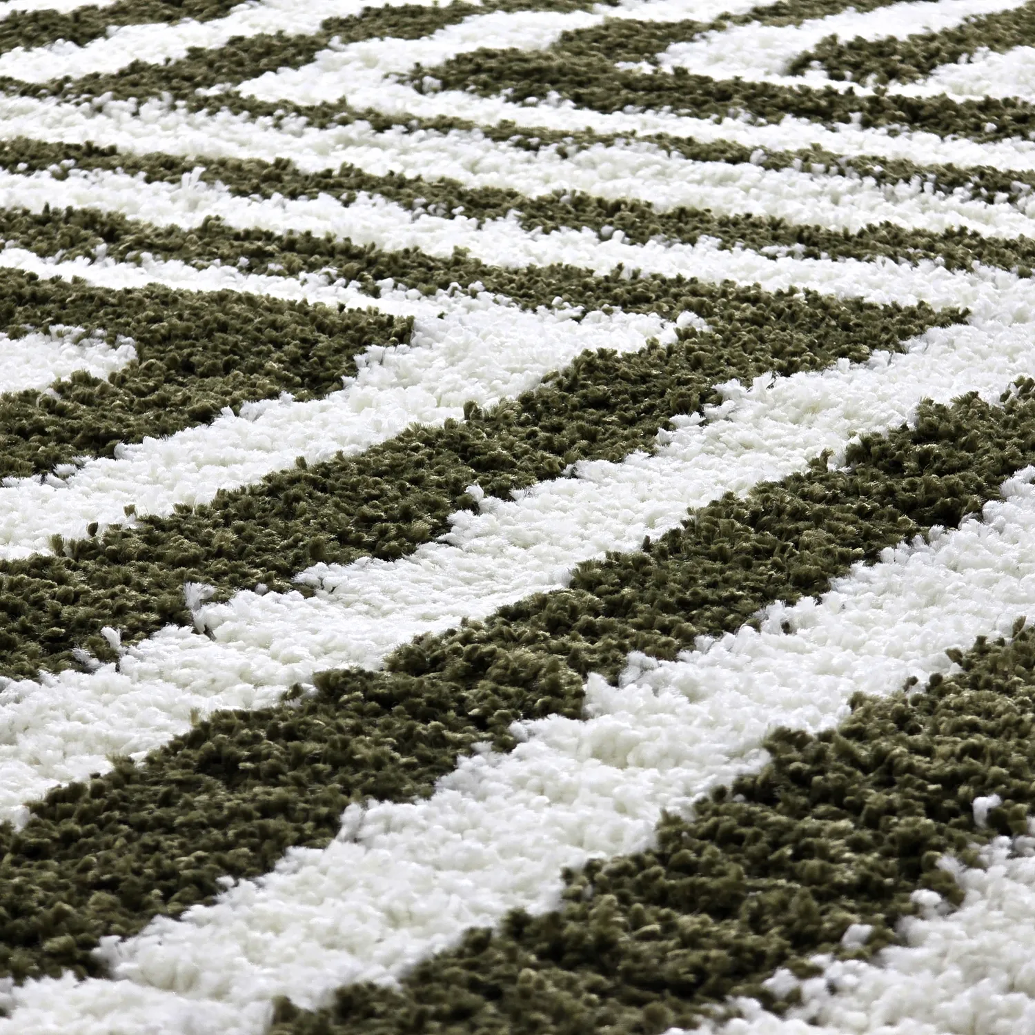 Ryatæpper - Imilchil (hvid/grøn)