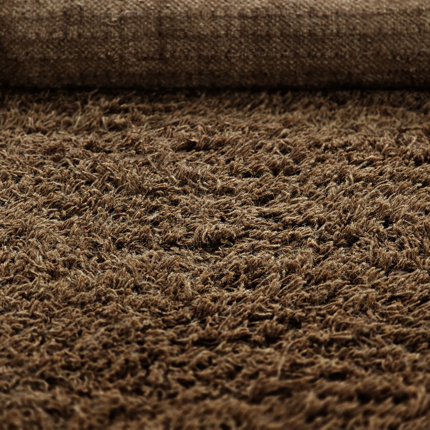 Ryatæpper - Melilla Hand Woven Wool Shaggy (brun)