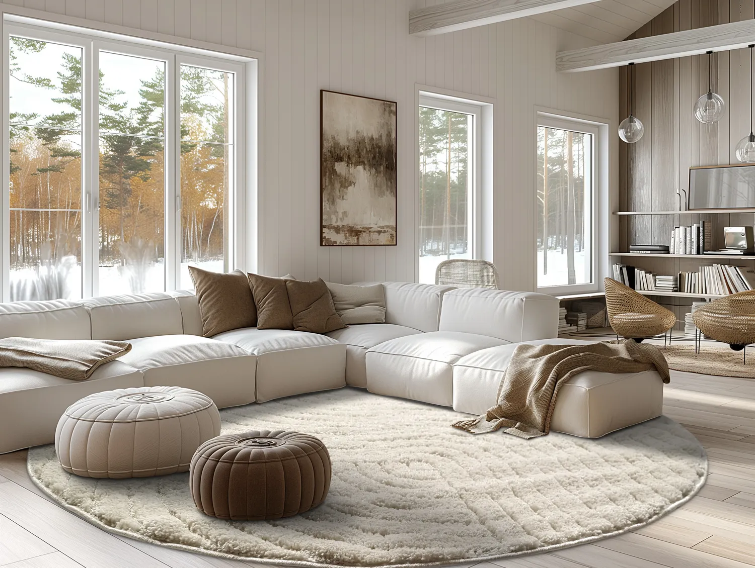 Runde tæpper - Wendy (offwhite)