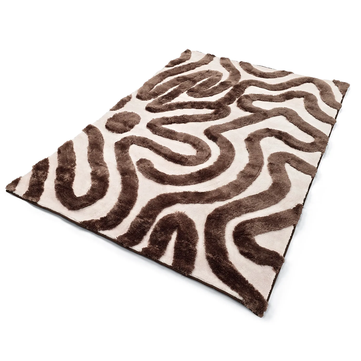 Ryatæpper - Akaba (brun/lyserød)