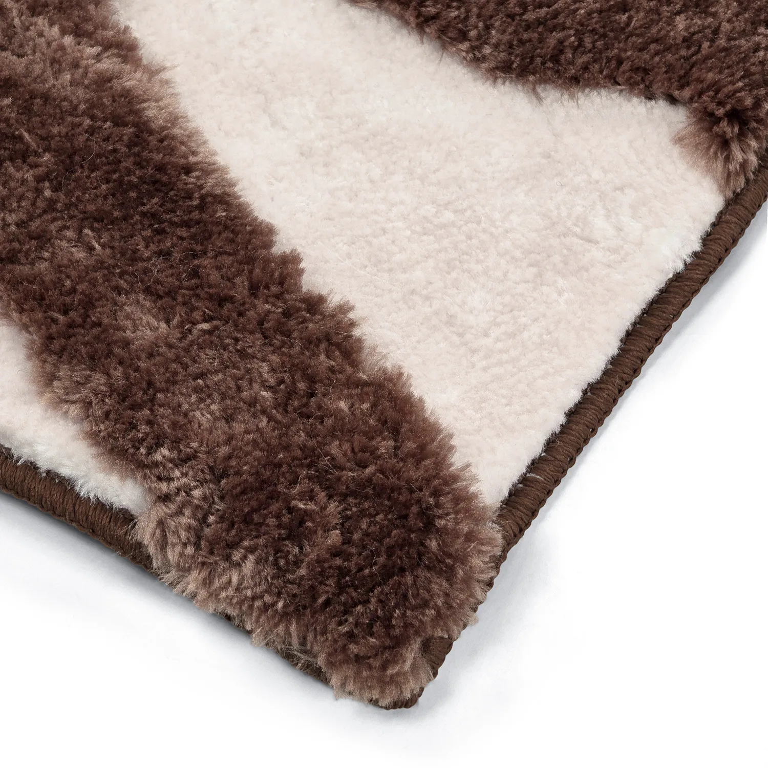 Ryatæpper - Akaba (brun/lyserød)