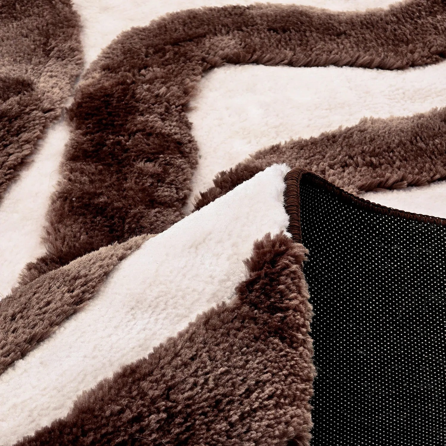 Ryatæpper - Akaba (brun/lyserød)