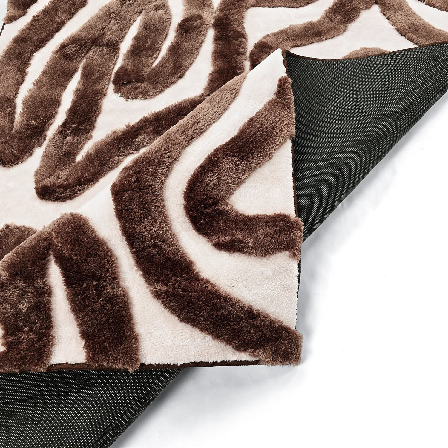 Ryatæpper - Akaba (brun/lyserød)