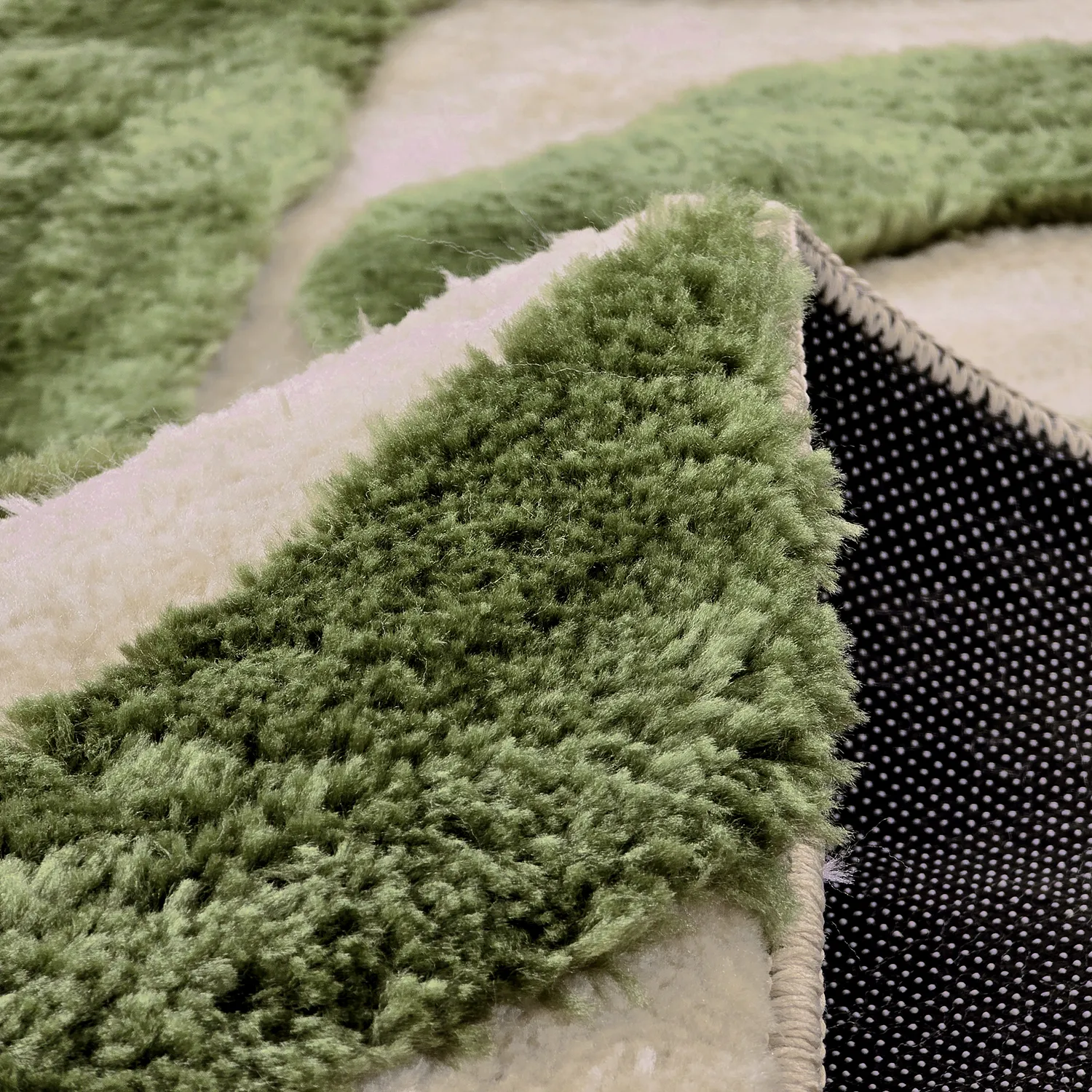 Ryatæpper - Akaba (creme/grøn)