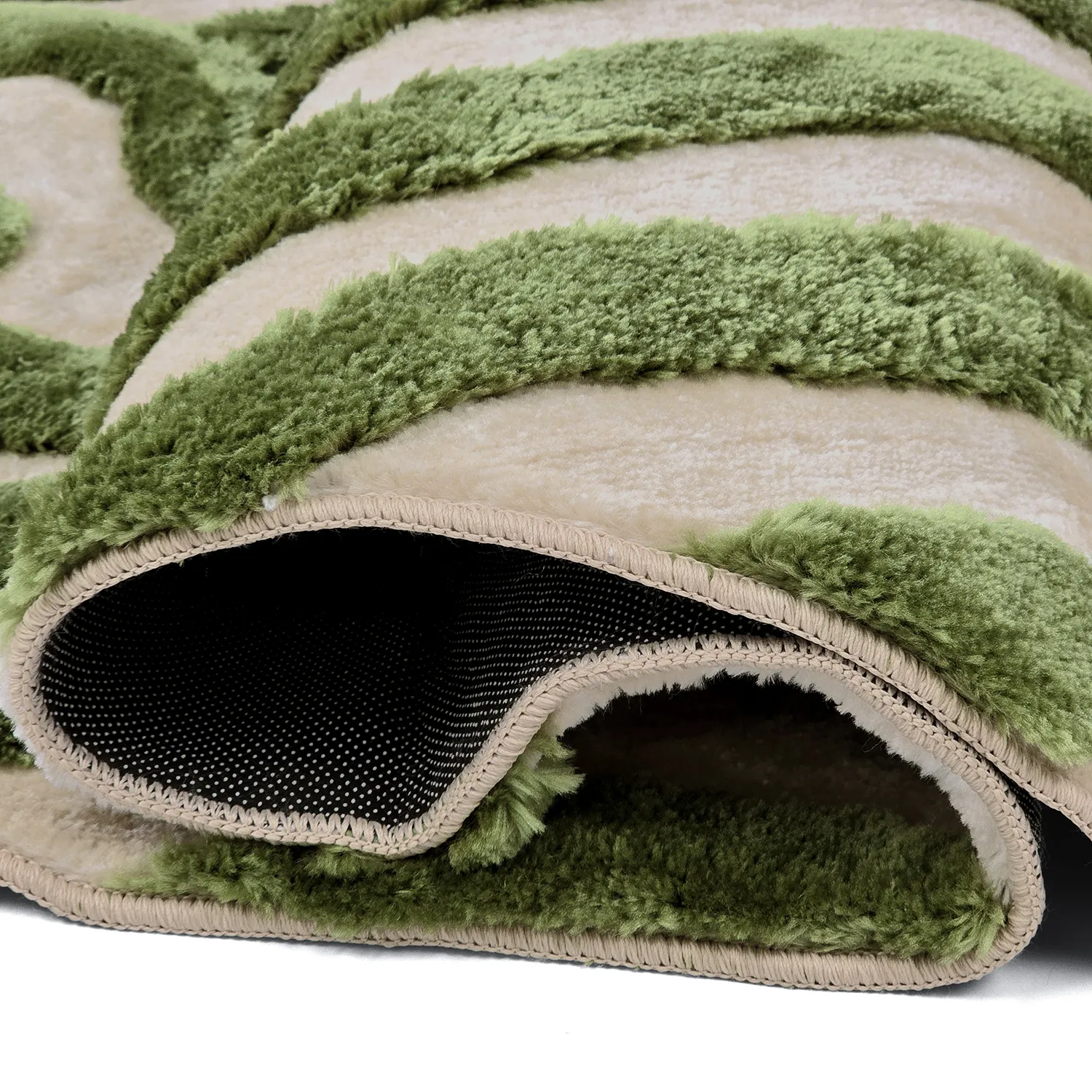 Ryatæpper - Akaba (creme/grøn)