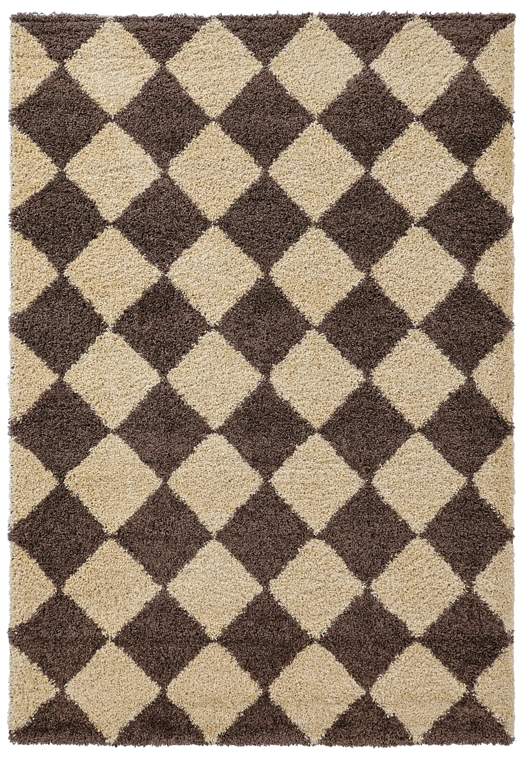 Ryatæpper - Albi (brun/beige)