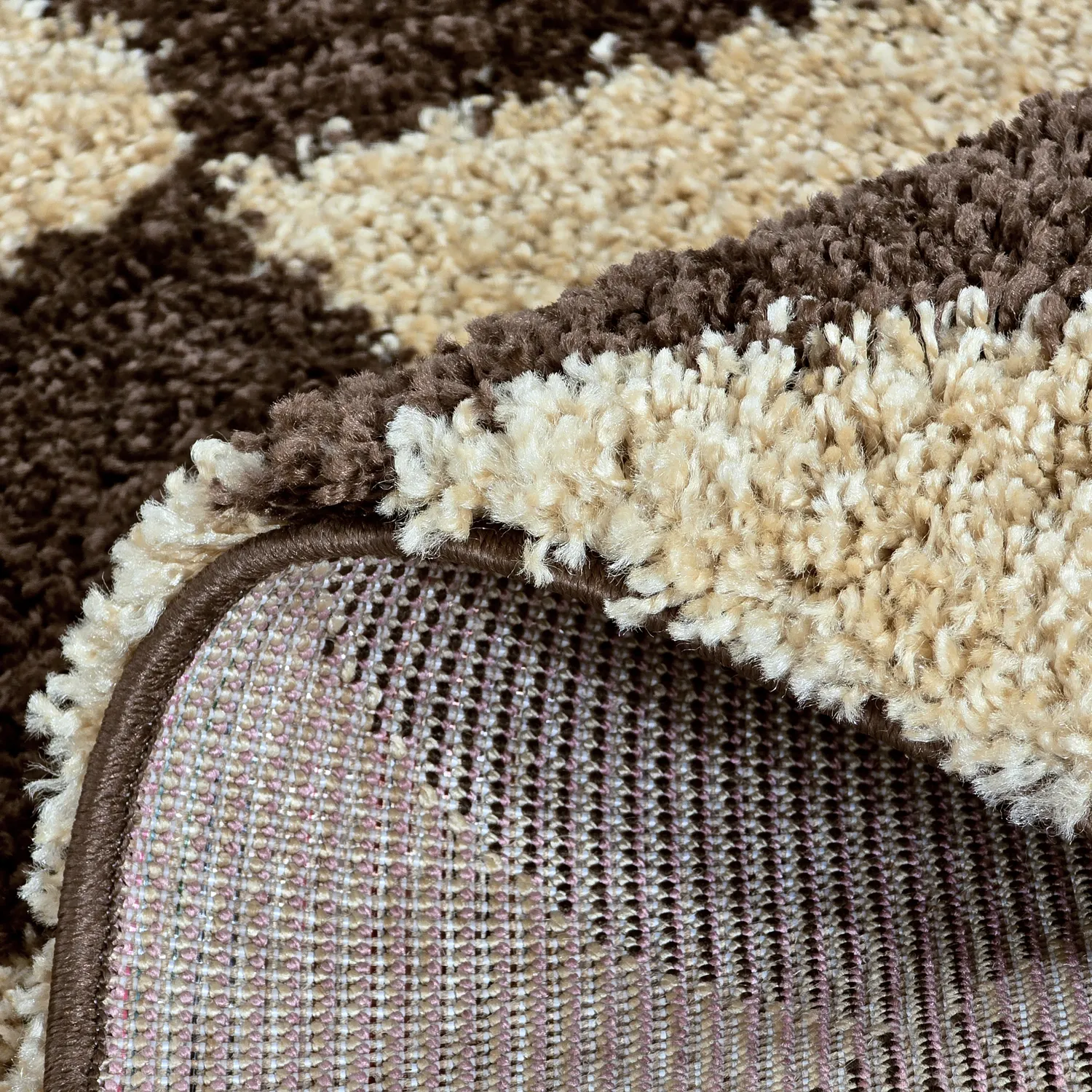 Ryatæpper - Albi (brun/beige)