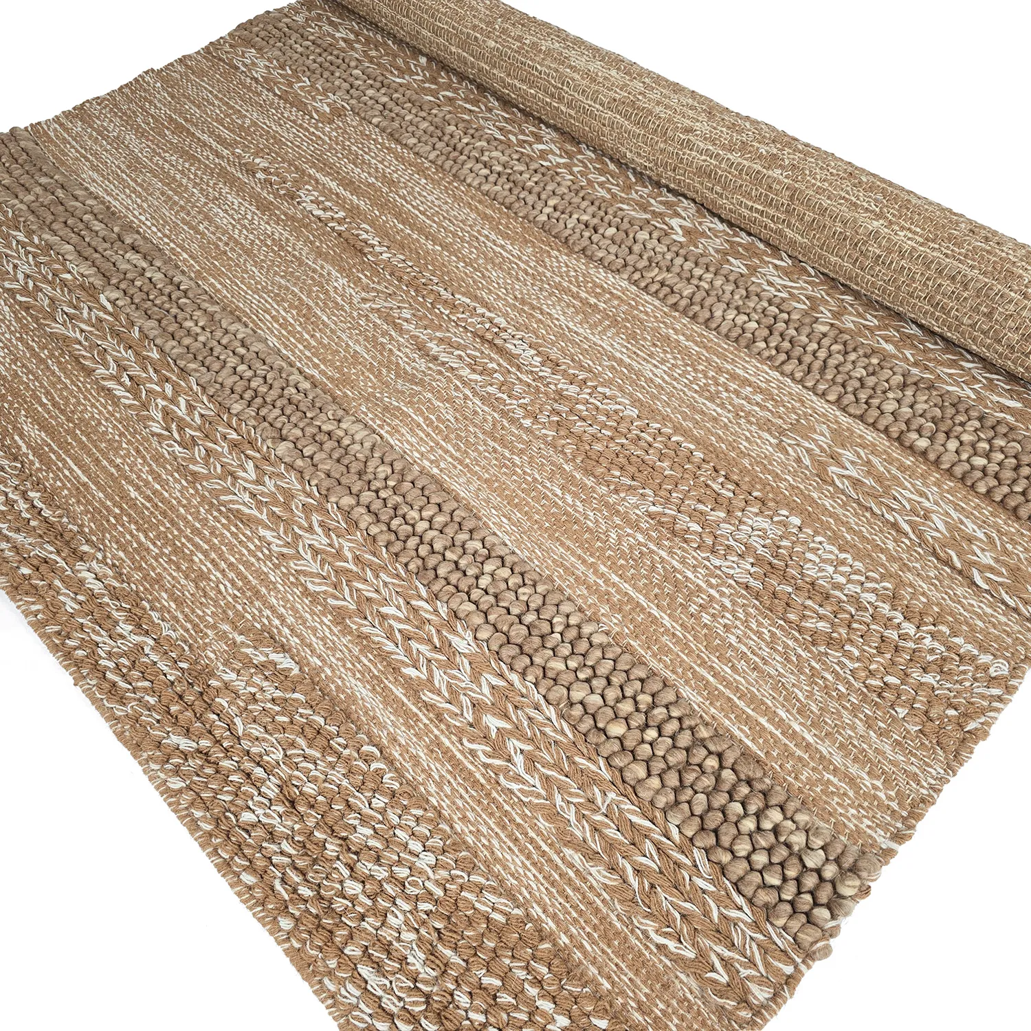 Uldtæppe - Almaty (lysebrun)